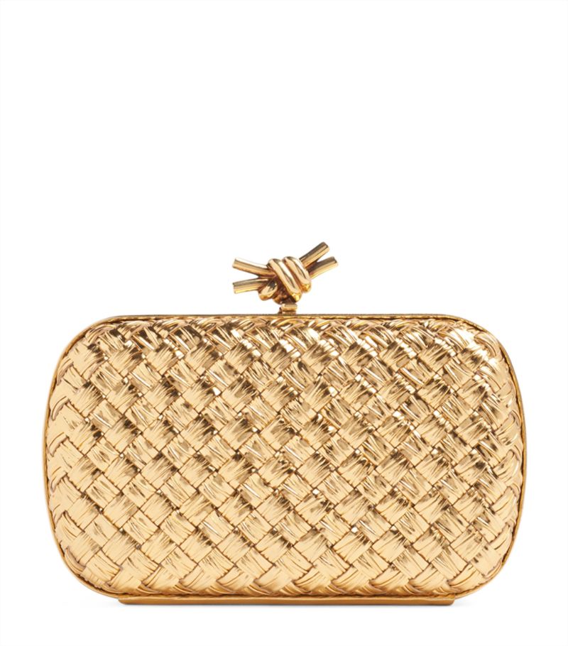 Bottega Veneta Bottega Veneta Small Leather Knot Minaudiere Clutch Bag