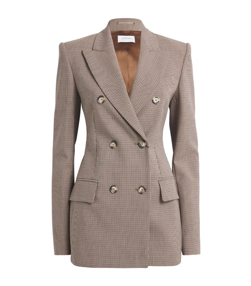 Sportmax Sportmax Stretch-Gabardine Double-Breasted Blazer