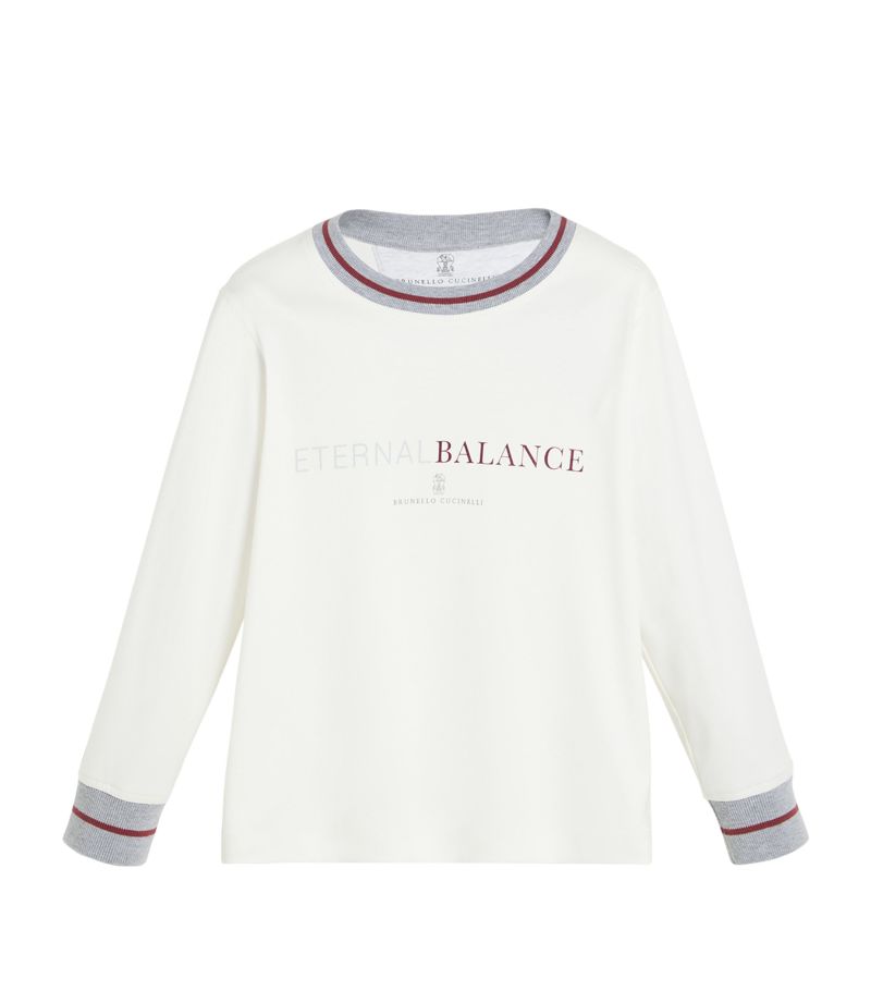 Brunello Cucinelli Kids Brunello Cucinelli Kids Cotton Eternal Balance T-Shirt