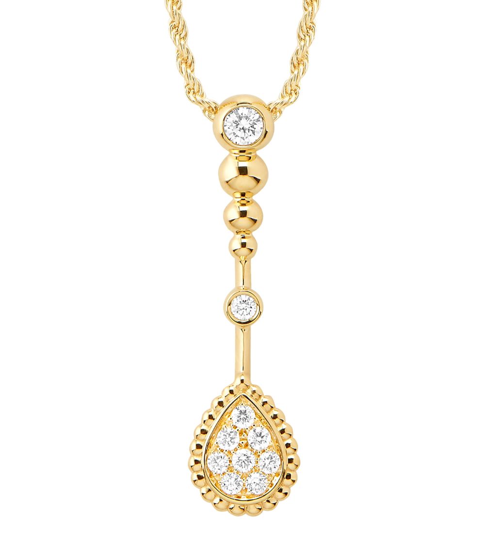 Boucheron Boucheron Yellow Gold And Diamond Serpent Bohème Pendant Necklace