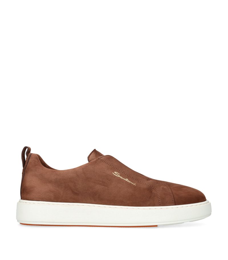 Santoni Santoni Suede Slip-On Clean Icon Sneakers