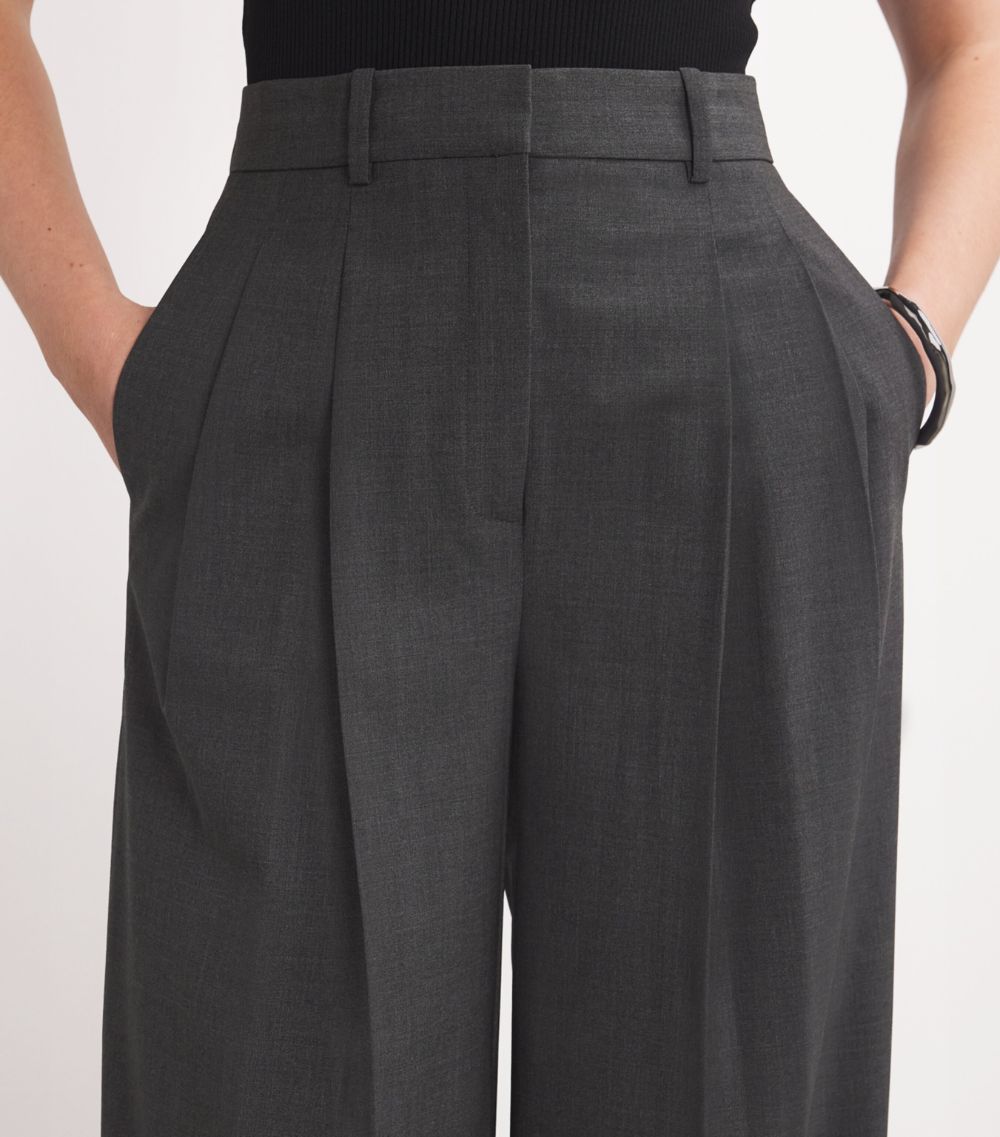 Theory Theory Wool Double Pleat Trousers