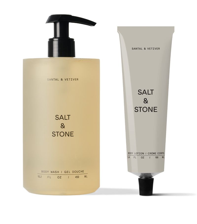  Salt & Stone Santal & Vetiver Body Wash And Lotion Duo (550Ml)