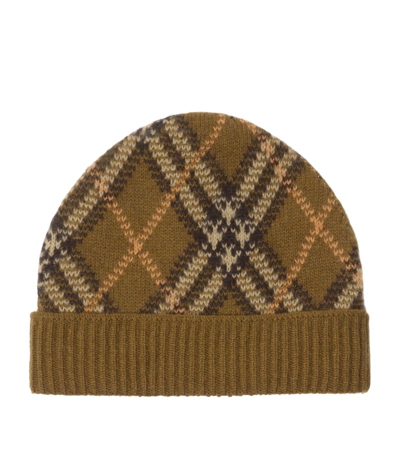 Burberry Burberry Cashmere Check Beanie