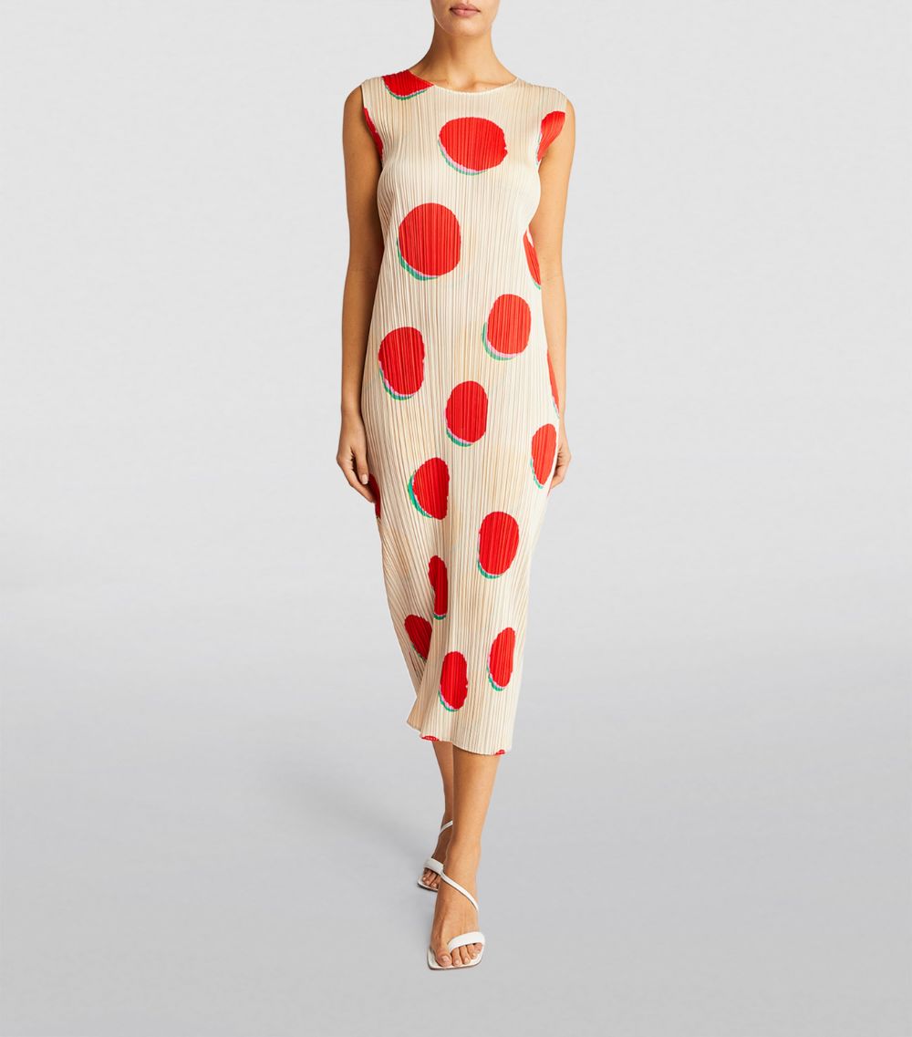 Pleats Please Issey Miyake Pleats Please Issey Miyake Bean Dots Midi Dress