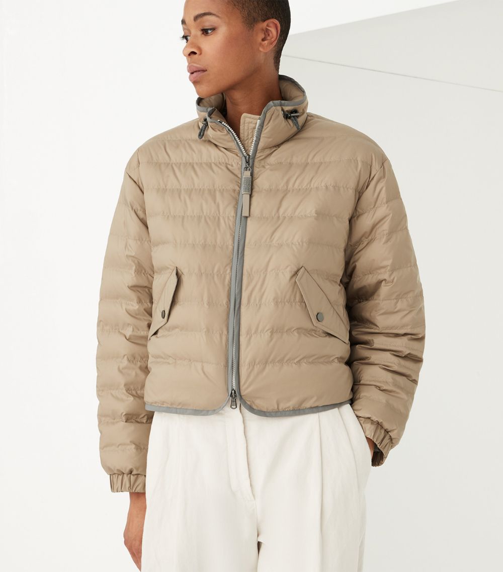 Brunello Cucinelli Brunello Cucinelli Water-Resistant Matte Nylon Down Jacket