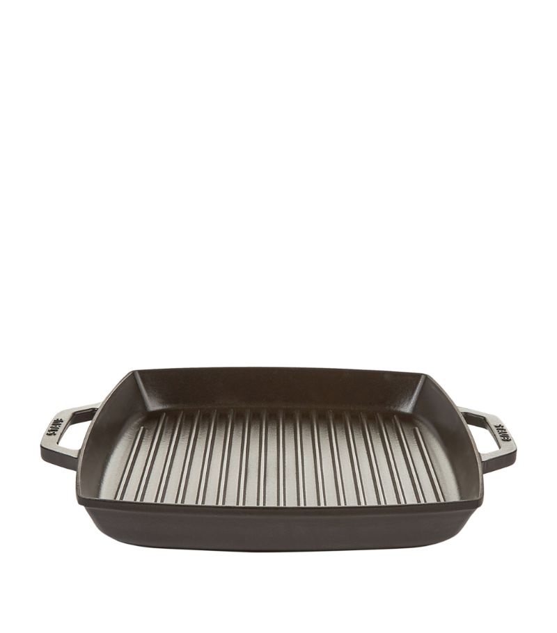 Staub Staub Black Double Handle Square Grill (33Cm X 33Cm)