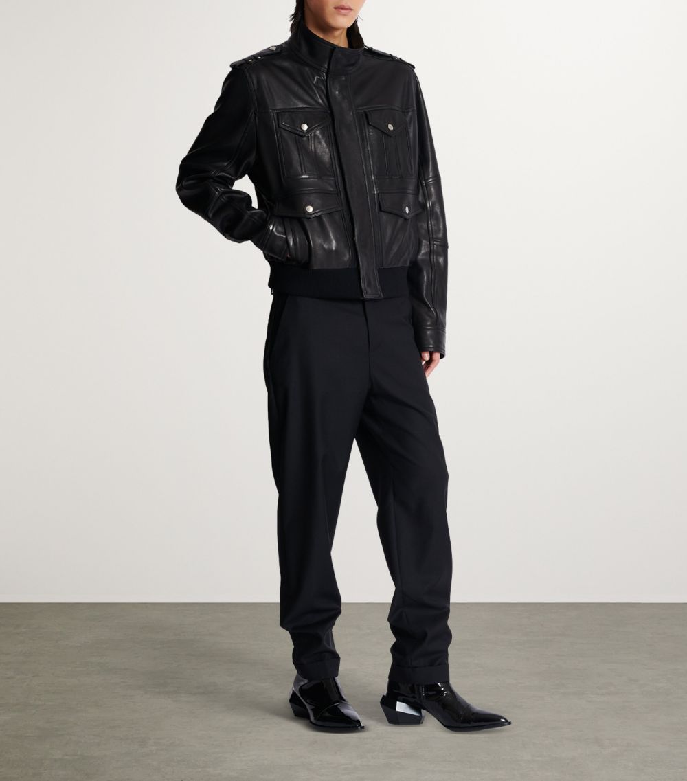 Balmain Balmain Lambskin Leather Jacket