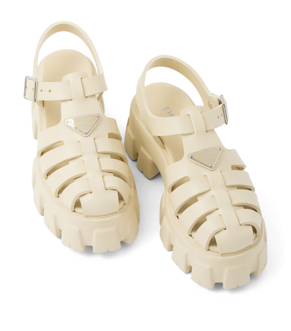 Prada Prada Rubber Platform Sandals 55