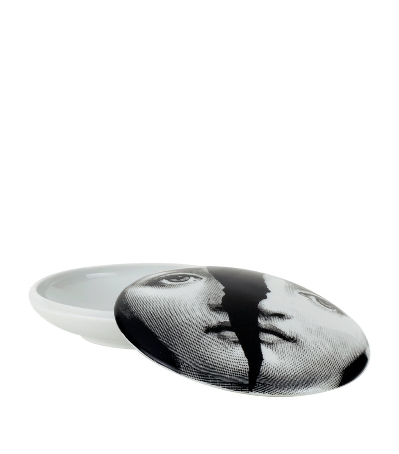 Fornasetti Fornasetti Round Box Tema E Variazioni N 10 Black