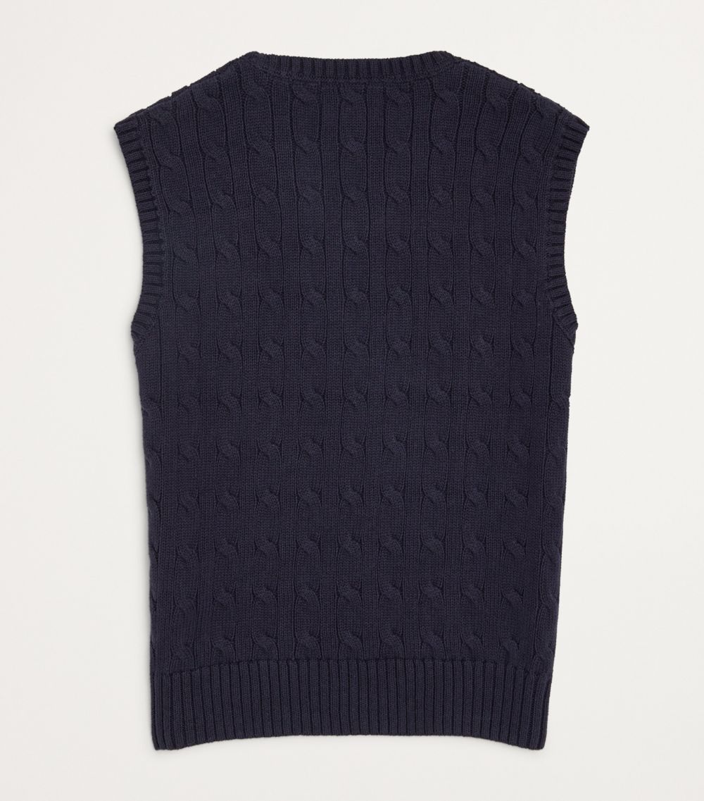 Polo Ralph Lauren Polo Ralph Lauren Kids Cotton Cable-Knit Sweater Vest (6-14 Years)