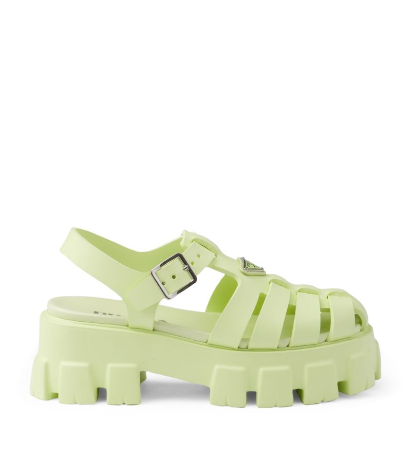 Prada Prada Rubber Platform Sandals 55