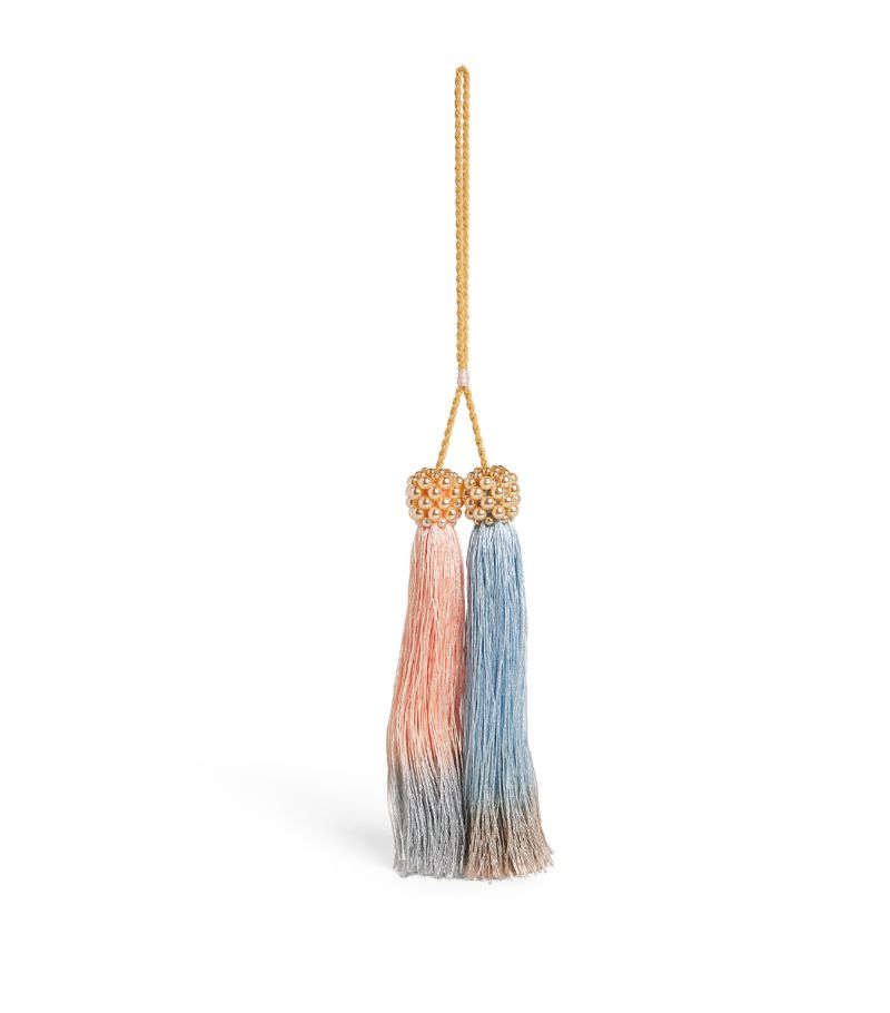  Jessica Light Pearl-Top Double Tassel Tree Decoration