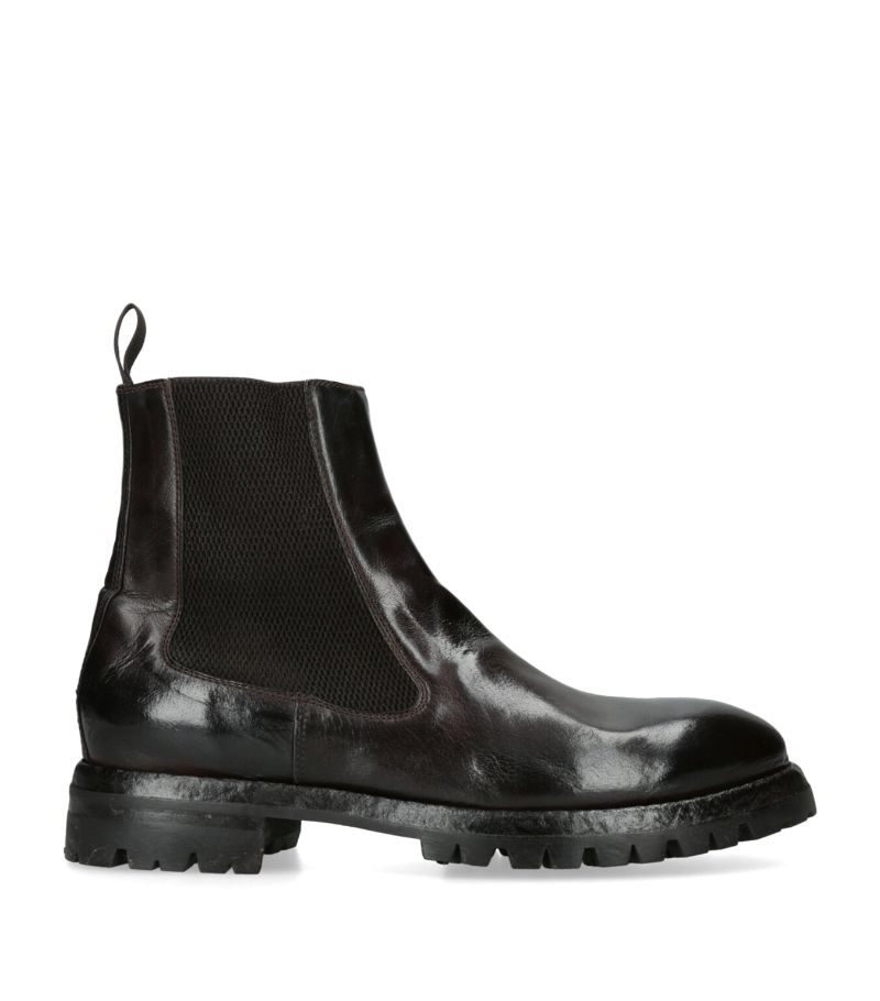 Eleventy Eleventy Burnished Leather Chelsea Boots