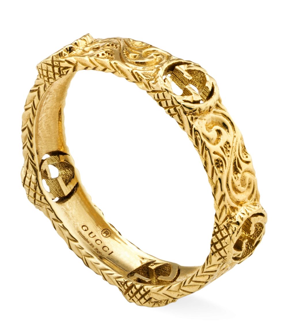 Gucci Gucci Yellow Gold Interlocking G Ring