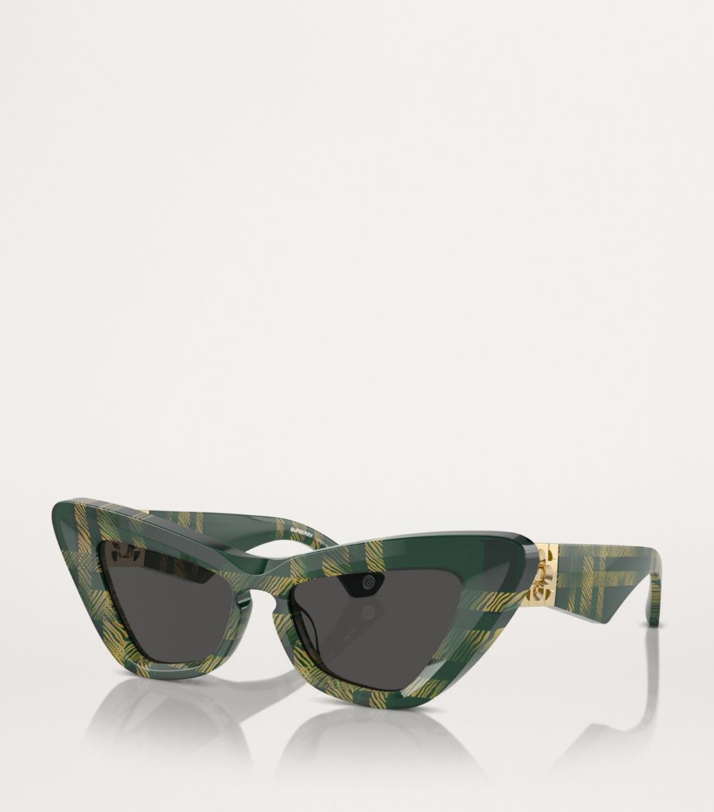 Burberry Burberry Check Print Cat Eye Sunglasses