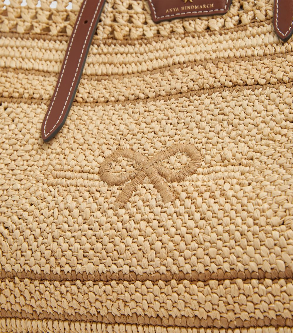 Anya Hindmarch Anya Hindmarch Raffia Bow Tote Bag