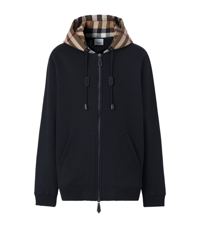 Burberry Burberry Cotton Check Hoodie