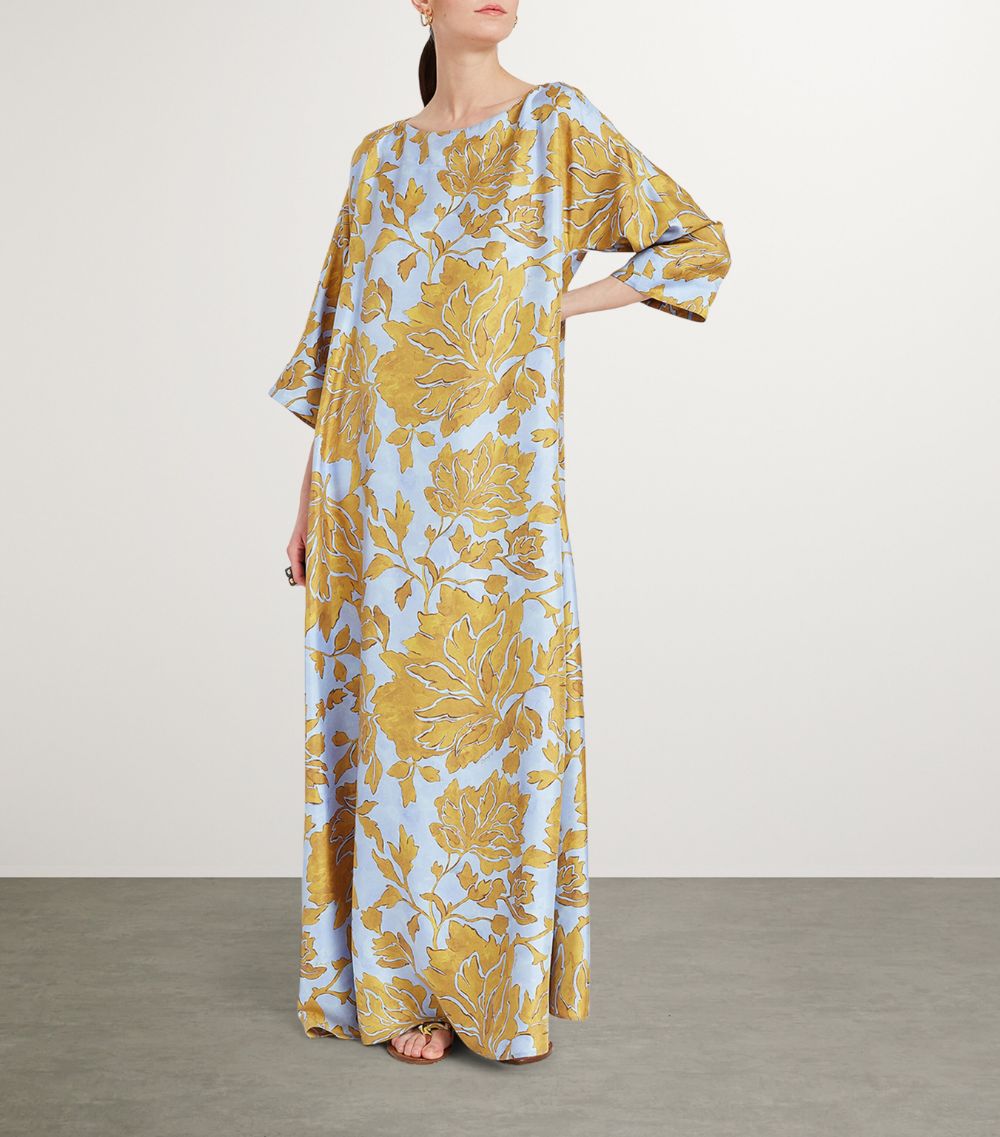 La Doublej La Doublej Silk Muumuu Maxi Dress