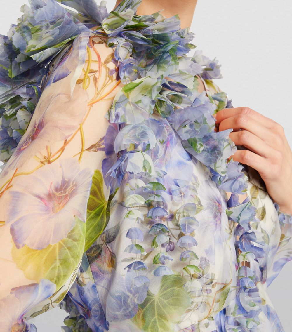 Zimmermann Zimmermann Silk Natura 3D Floral Dress