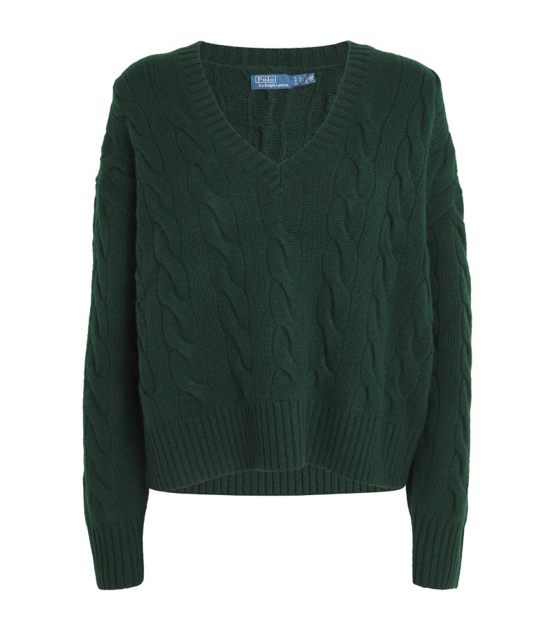 Polo Ralph Lauren Polo Ralph Lauren Wool-Cashmere Cable-Knit Sweater