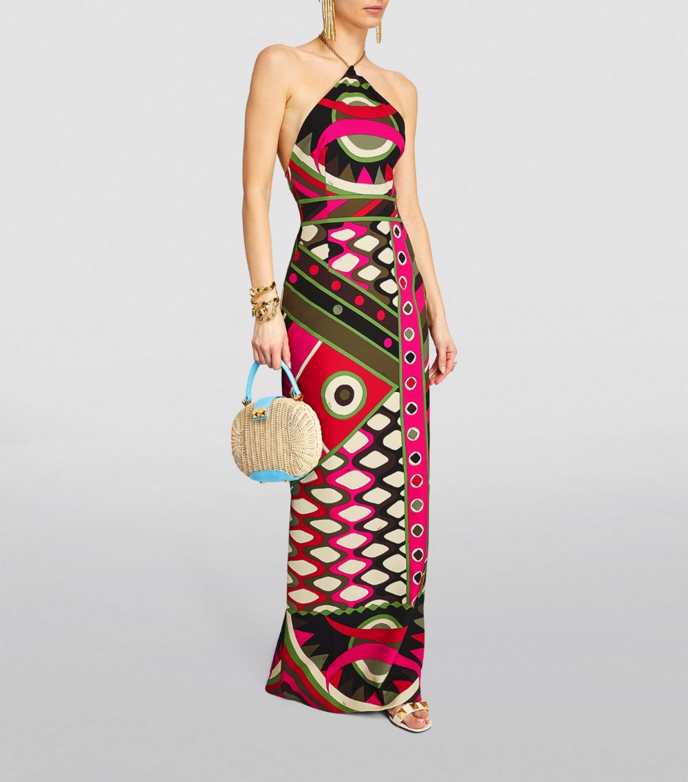 Emilio Pucci Pucci Vivara Print Maxi Dress