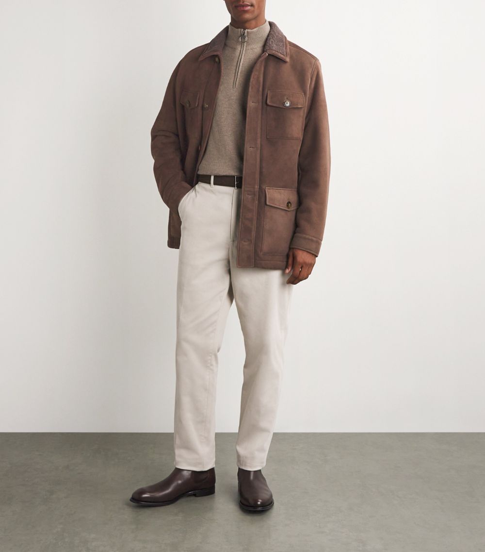 Canali Canali Shearling Field Jacket