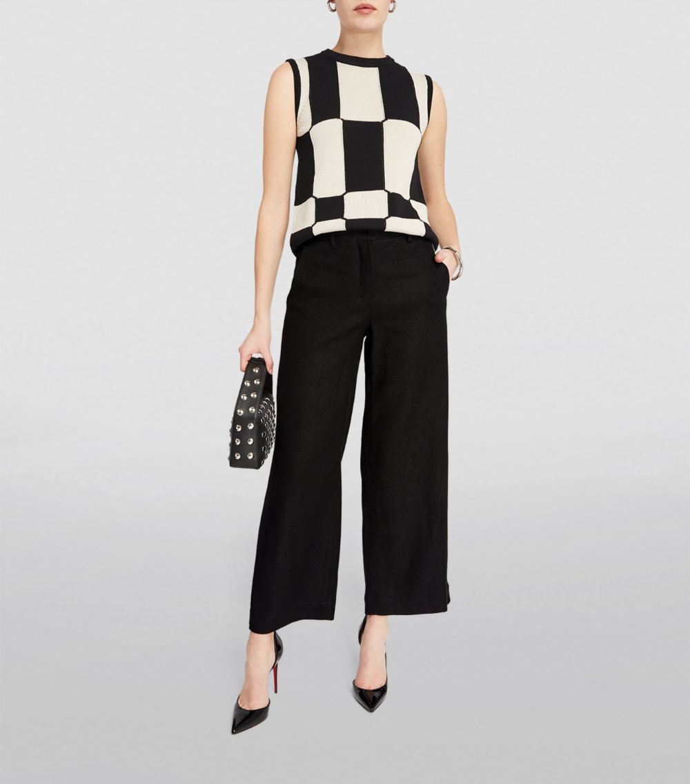 Max Mara Max Mara Linen-Cotton Tailored Trousers