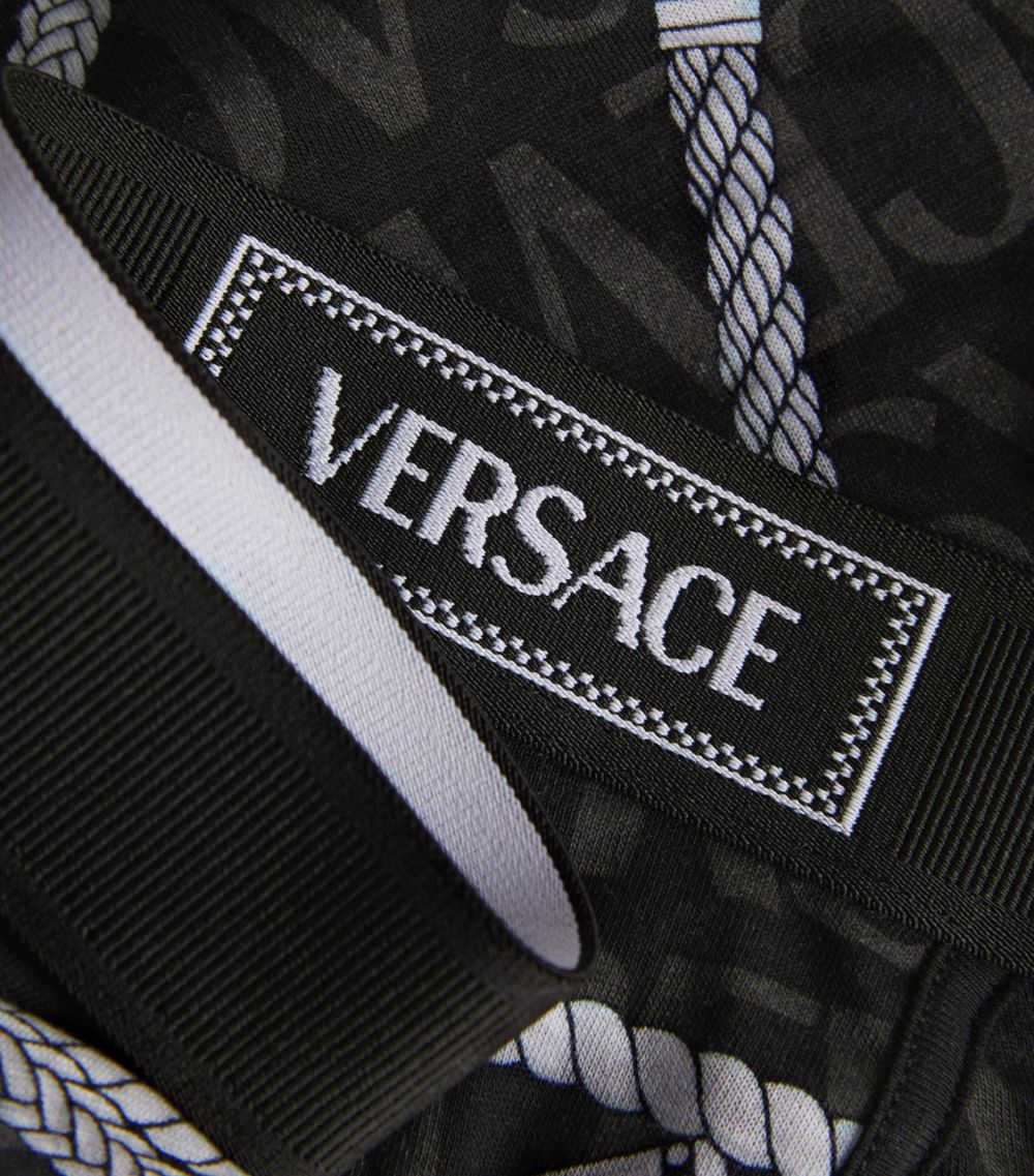 Versace Versace Stretch-Cotton Patterned Trunks