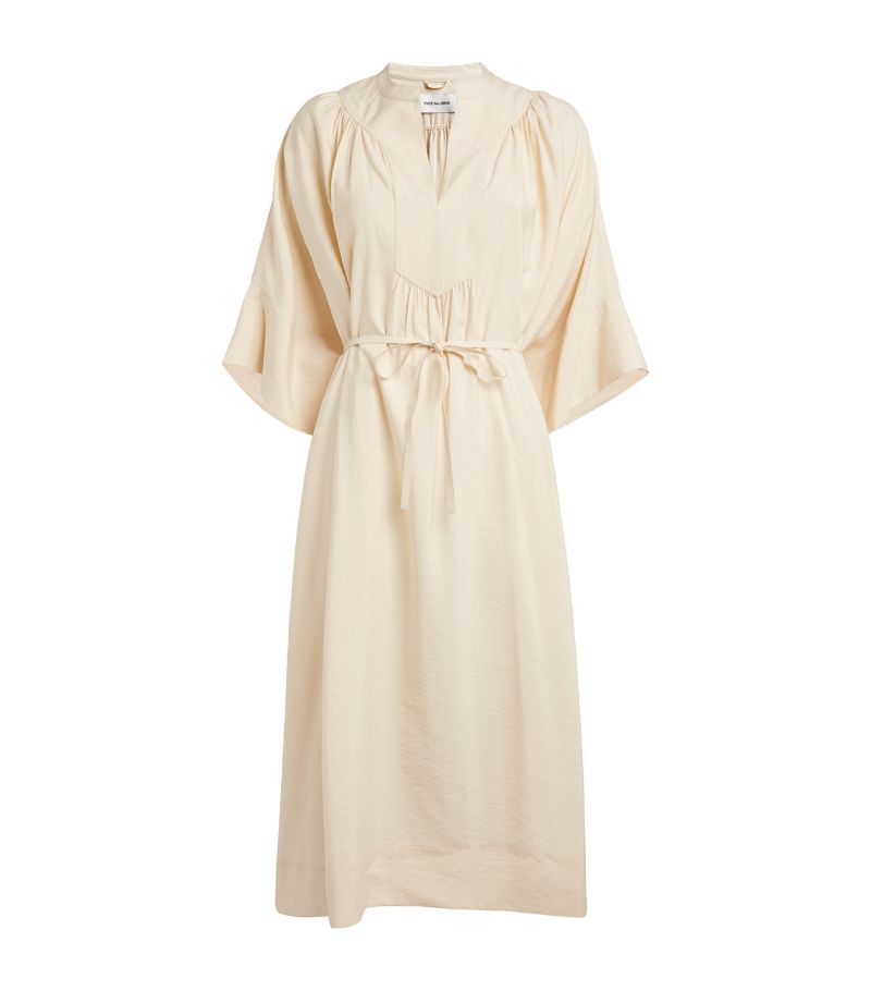 Yves Salomon Yves Salomon Silk-Blend Midi Dress