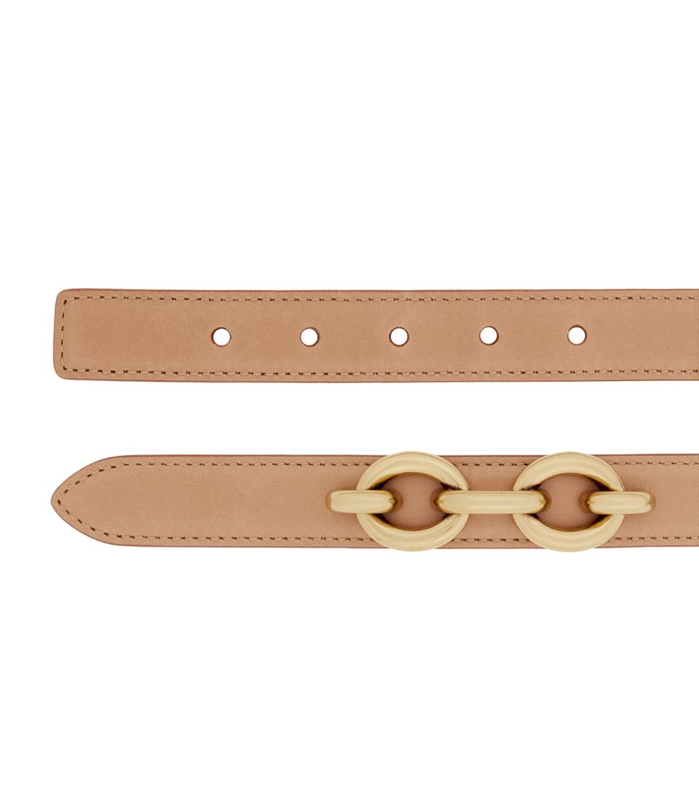 Saint Laurent Saint Laurent Leather Maillon Belt