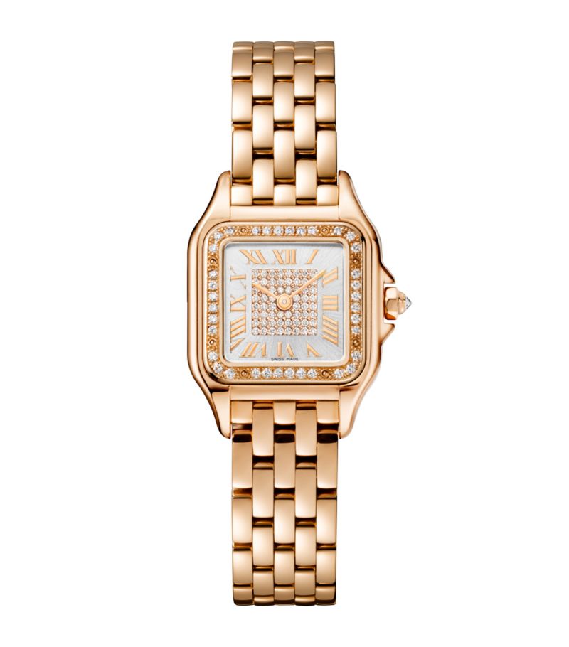 Cartier Cartier Small Rose Gold And Diamond Panthère De Cartier Watch 22Mm