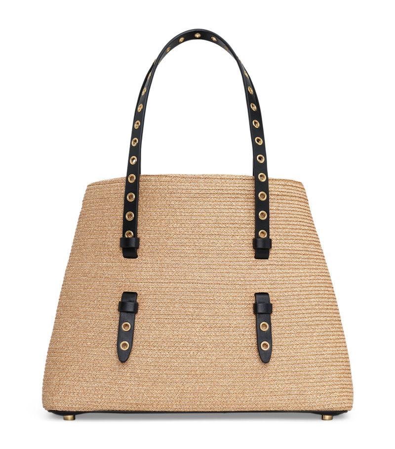 Alaïa Alaïa Straw Mina 25 Top-Handle Bag