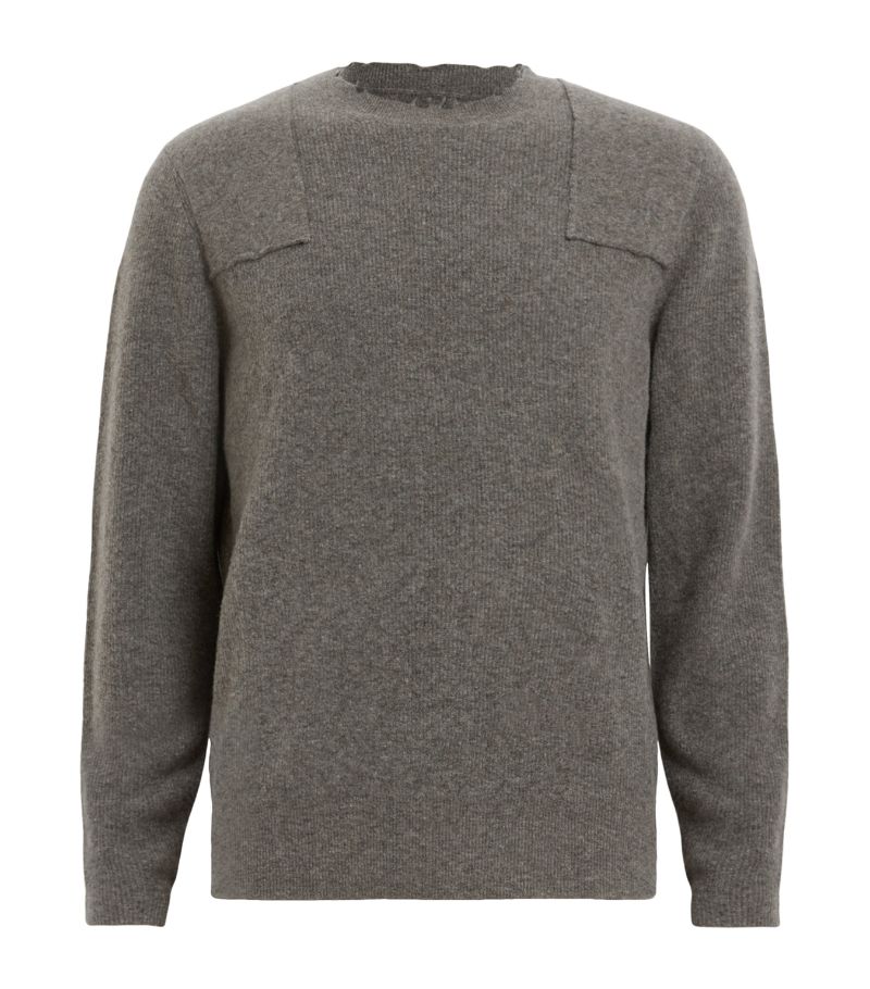 Allsaints Allsaints Wool-Blend Distressed Pointer Sweater