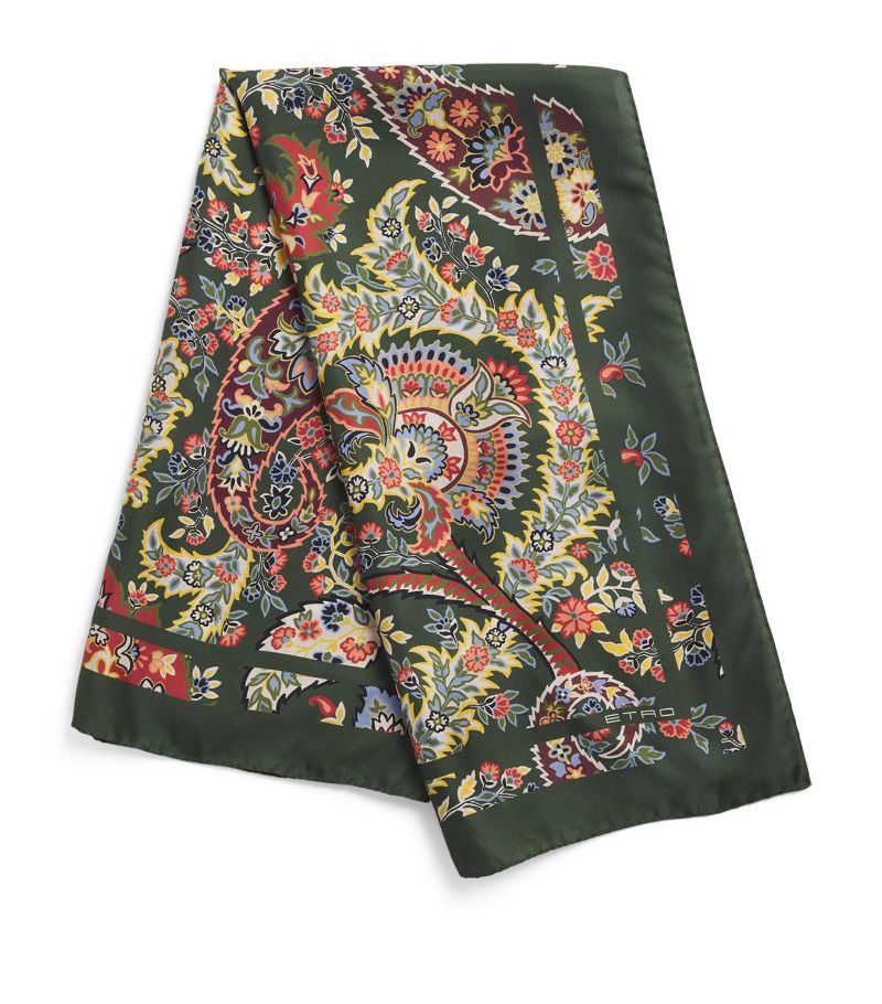 Etro Etro Silk Printed Sqaure Scarf