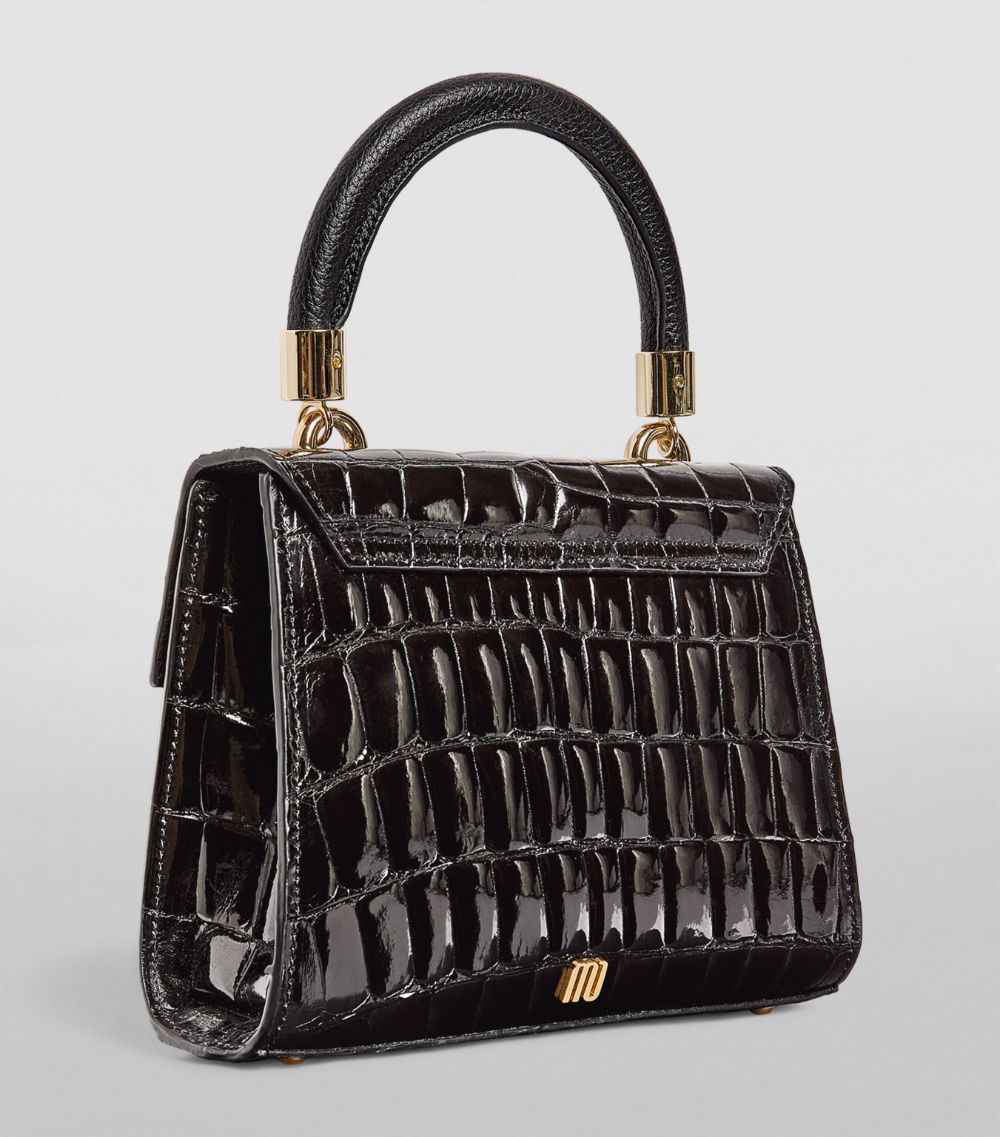 Maria Oliver Maria Oliver Mini Crocodile Michelle Top-Handle Bag