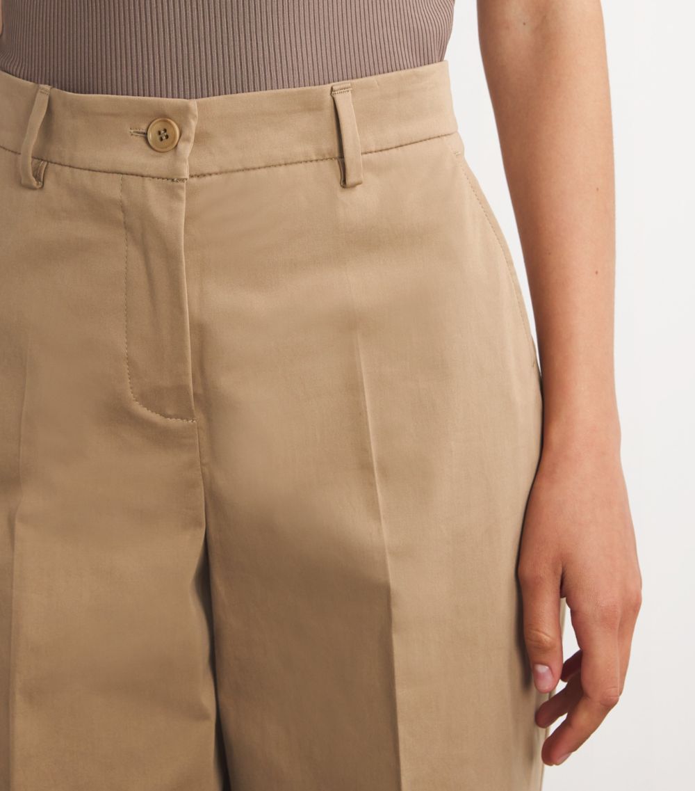 Weekend Max Mara Weekend Max Mara Cropped Wide-Leg Trousers