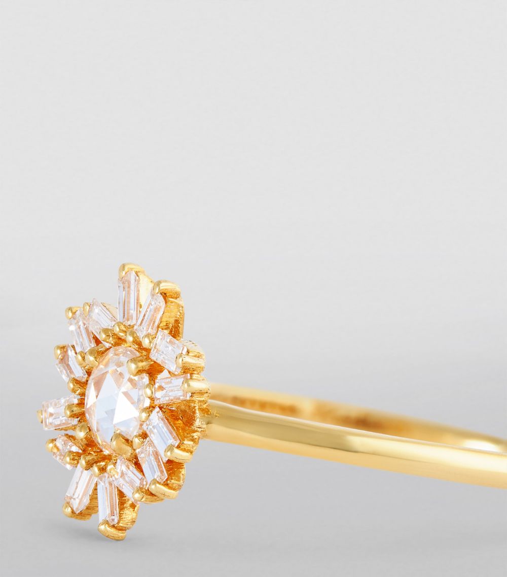 Suzanne Kalan Suzanne Kalan Yellow Gold And Diamond One Of A Kind Ring