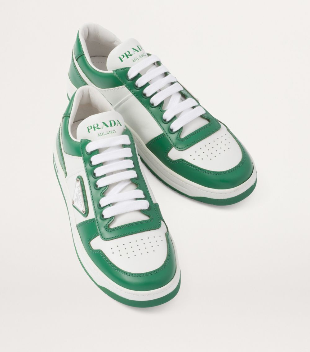 Prada Prada Leather Downtown Sneakers