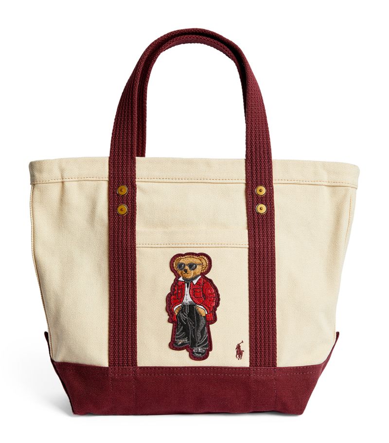 Mother MOTHER Small Canvas Polo Bear Tote Bag