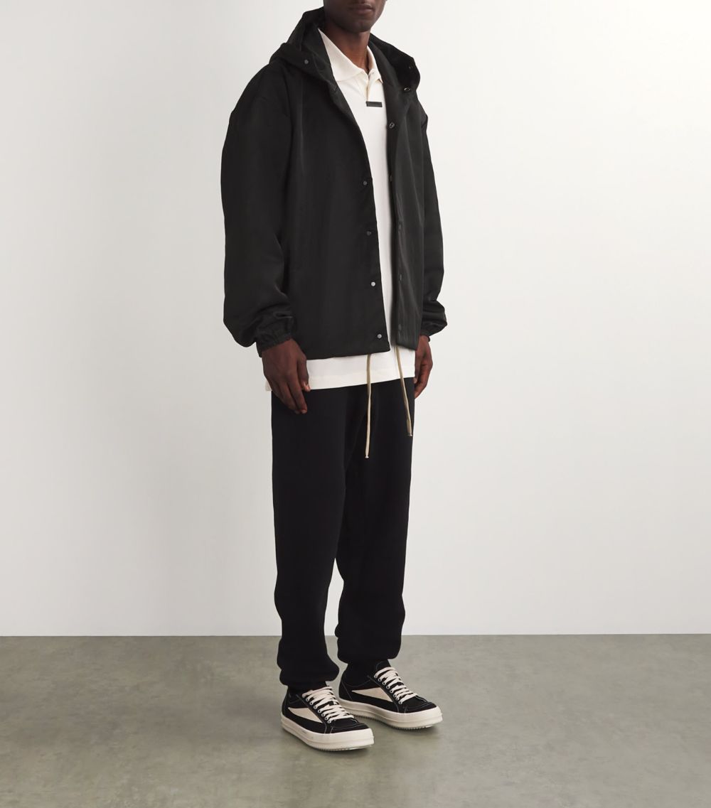 Fear Of God Essentials Fear Of God Essentials Crinkle Nylon Hooded Coaches Jacket