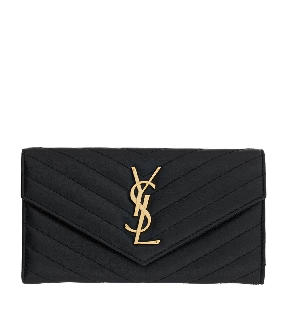 Saint Laurent Saint Laurent Large Cassandre Matelassé Envelope Wallet