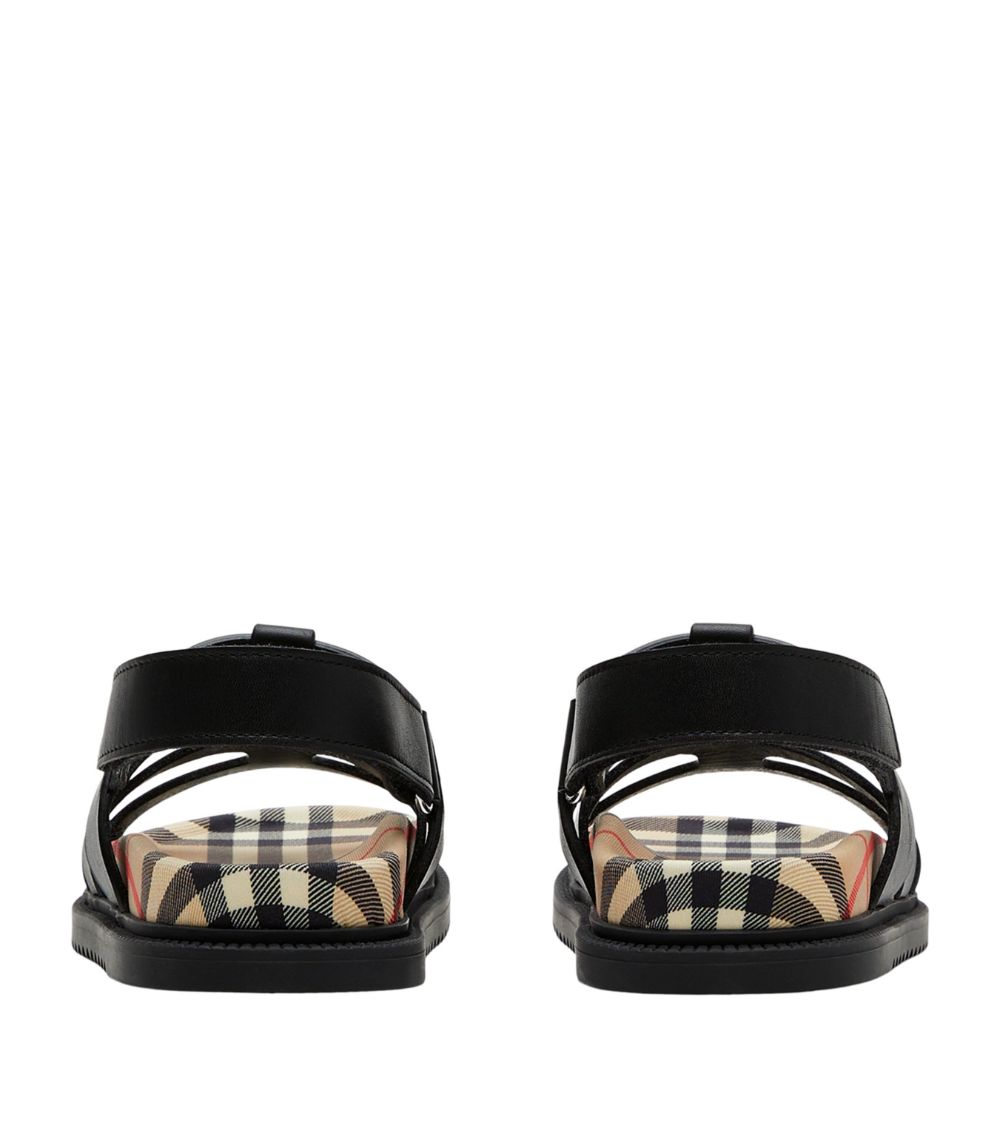 Burberry Burberry Kids Check Print Sandals (3-14 Years)