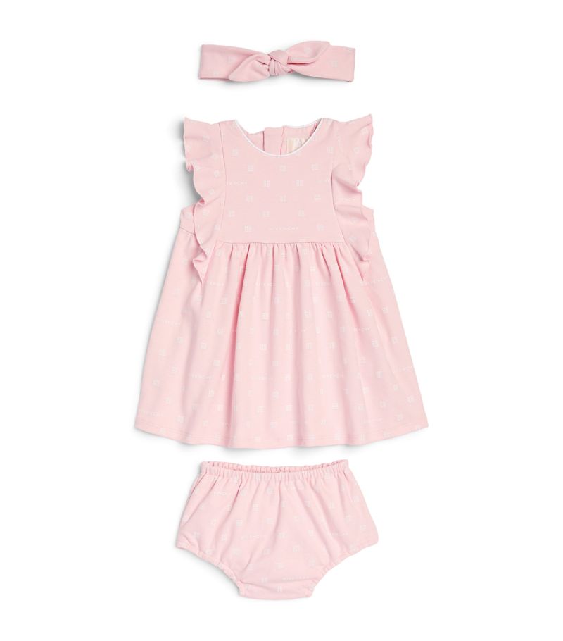 Givenchy Givenchy Kids Cotton Dress, Bloomers And Headband Set (1-18 Months)