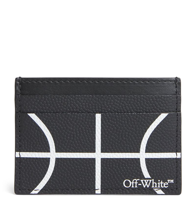 OFF-WHITE Off-White Leather Basketball Card Holder