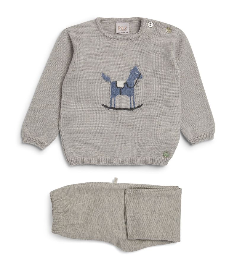 Paz Rodriguez Paz Rodriguez Embroidered Sweater and Sweatpants Set (1-24 Months)