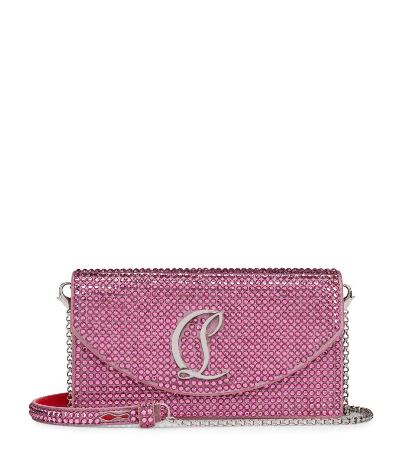 Christian Louboutin Christian Louboutin Loubi54 Crystal-Embellished Clutch Bag