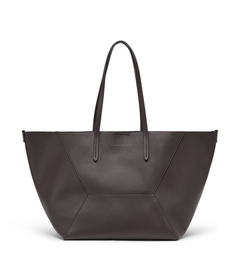 Brunello Cucinelli Brunello Cucinelli Leather Shopper Bag