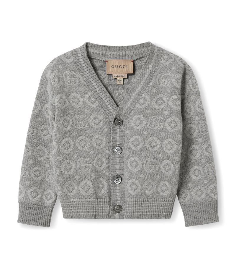 Gucci Gucci Kids Cotton Double G Cardigan (3-36 Months)