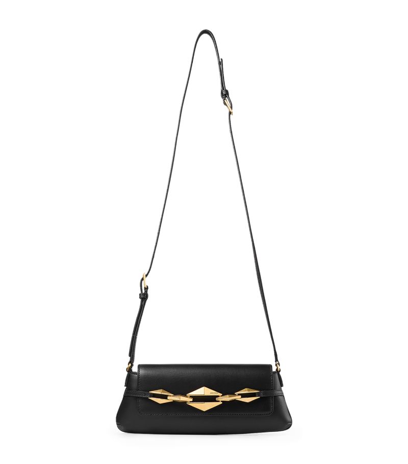 Jimmy Choo Jimmy Choo Small Leather Diamond Shoulder Bag